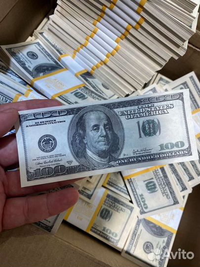 Билеты банка приколов 100 долларов старого образца