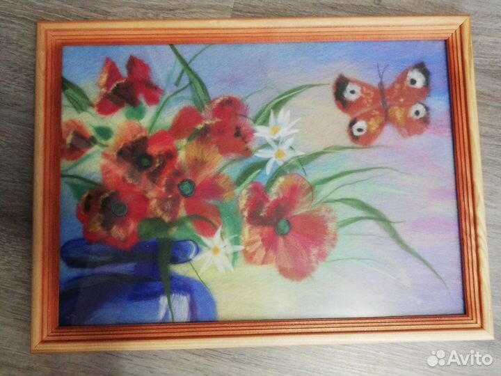 Картина из шерсти