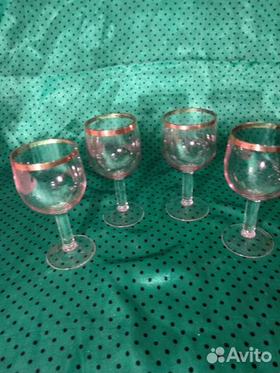 Рюмка СССР и 90ые стекло хрусталь