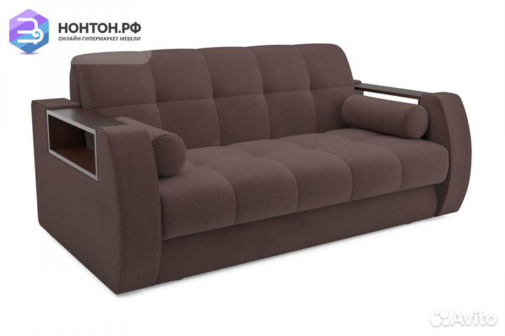 Диван аккордеон Барон №3 коричневый