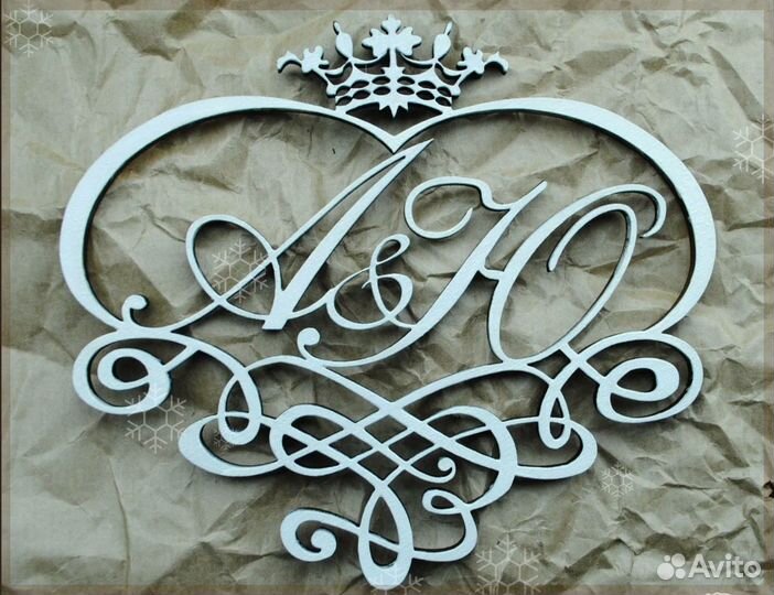 Монограмма на свадьбу (свадебный герб)