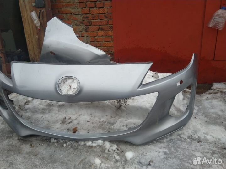 Передний бампер мазда 3 bl рестайлинг оригинал