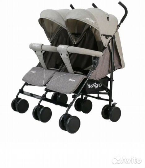 Коляска трость для двойни