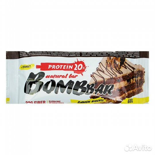 Батончик протеиновый датский бисквит Protein danis