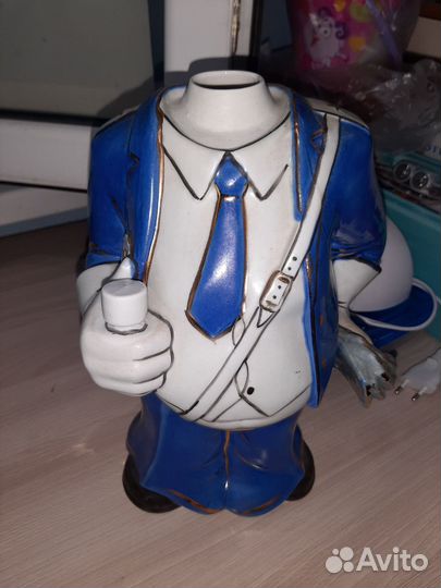 Фарфоровый гаишник бутыль