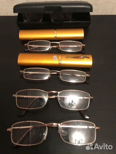 Очки новые плюсовые +2, +2,5 с футляром