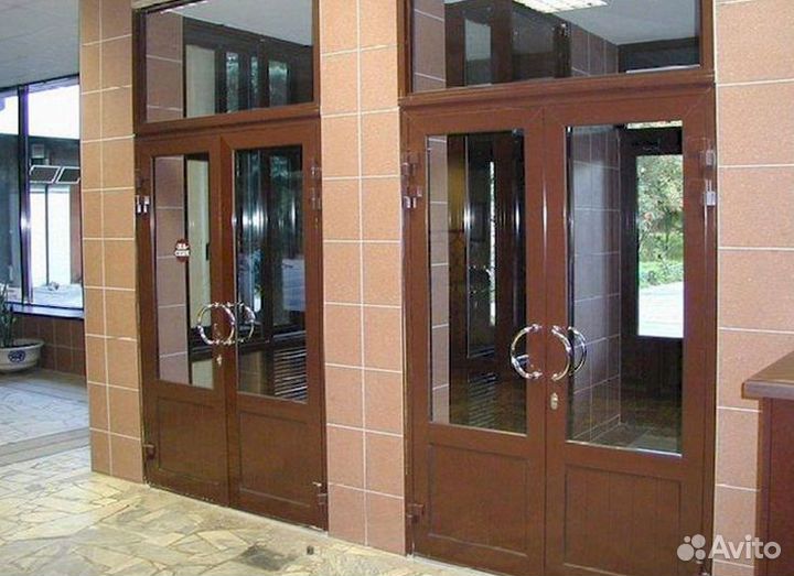 Двери алюминиевые