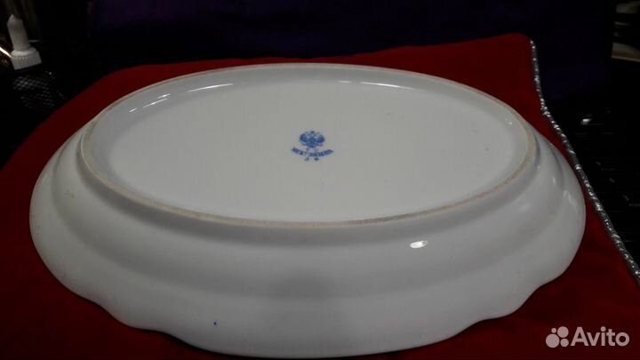 Блюдо фарфор Кузнецов, Романовой Ольги Ал
