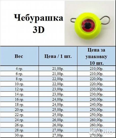 Грузило для рыбалки Чебурашка 3D (разборная)