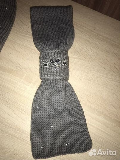 Комплект шапка, шарф,варежки