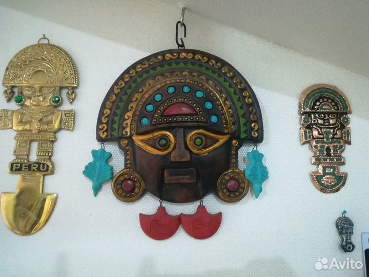 Перу Ацтеки, инки Peru Machu Маски панно декор