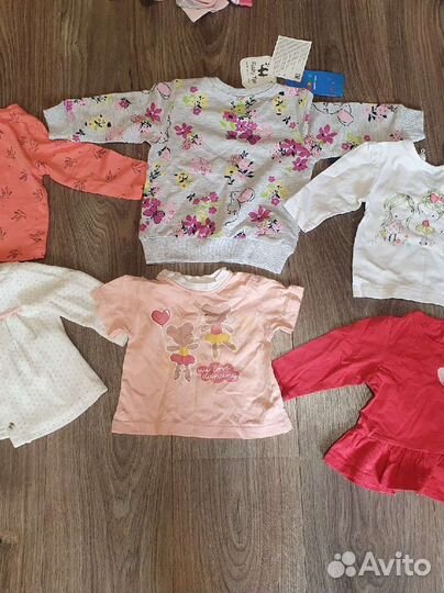 Детская одежда для девочек 74 80 пакетом