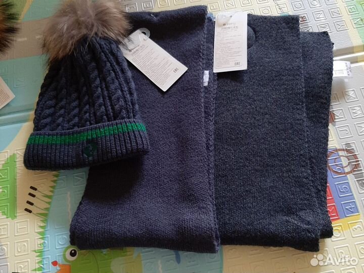 Шапка для мальчика новая 52-54