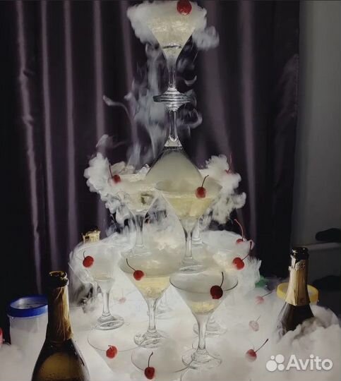 Шоу на ваш праздник/ Пирамида из бокалов