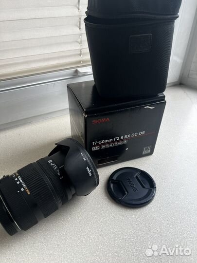 Объектив Sigma 17-50mm F2.8 ex dc os