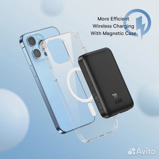 Повербанк Baseus Magnetic Mini Air Power Bank