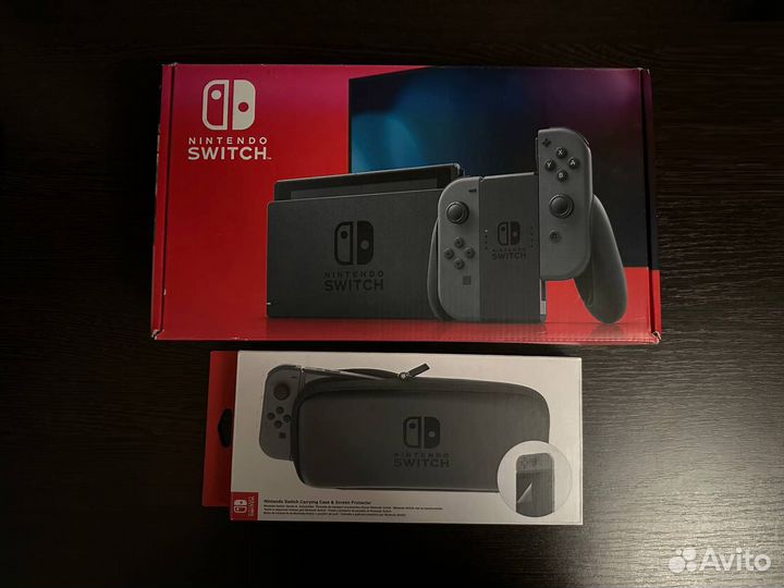Nintendo Switch 32 GB Серая + Чехол Nintendo