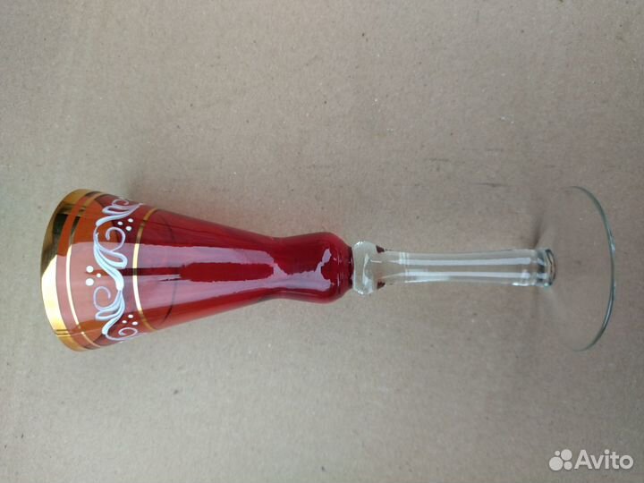 Бокалы богемское стекло 20см