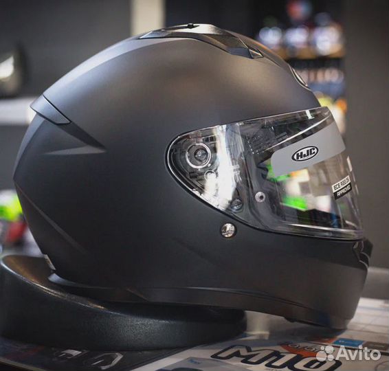 Мотошлем HJC C10 semi flat black