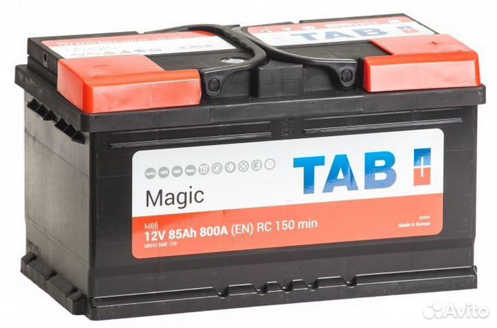 Акб 85Ач 800А TAB Magic обратная полярность