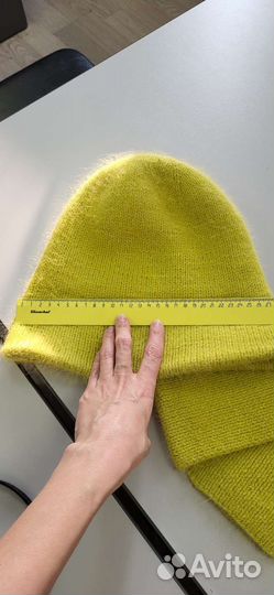 Комплект (шапка и шарф), пух норки