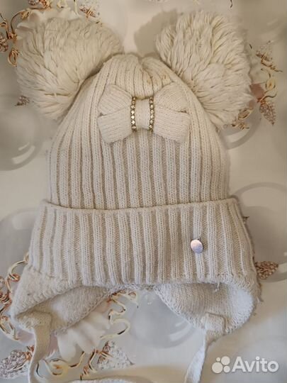 Шапка для девочки зима