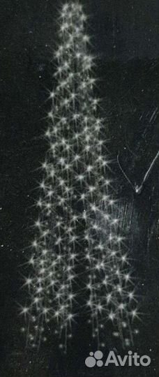 Свечи на елку и гирлянда новогодняя