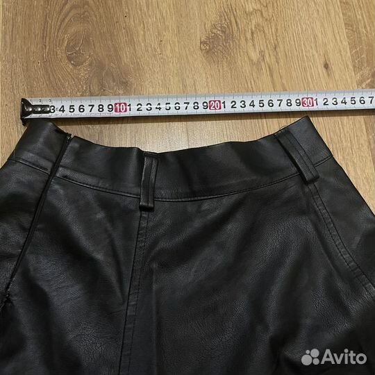 Кожаная юбка длинная