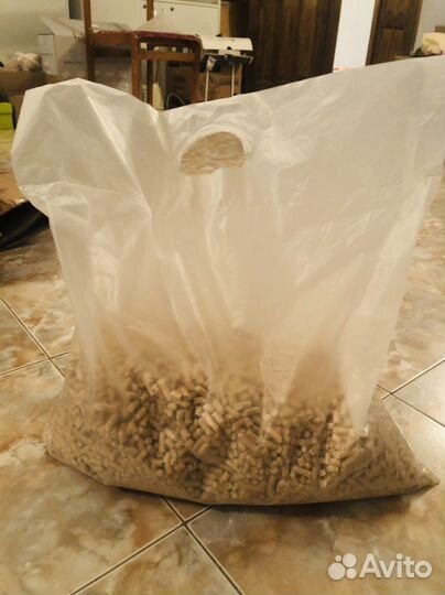 Древесный наполнитель для кошек 4 кг