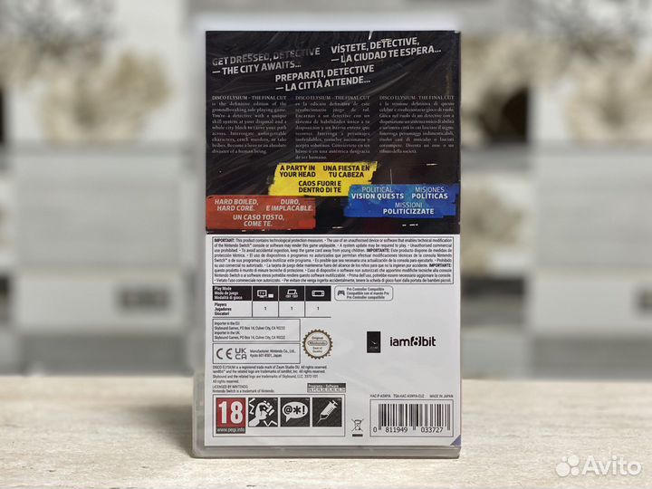 Disco Elysium The Final Cut для Nintendo Switch