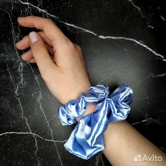 Резинка для волос шелковая комплект 2 штуки