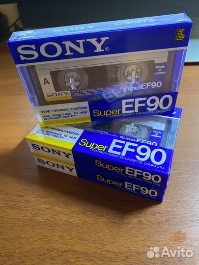 Магнитофонные аудиокассеты sony Super EF90