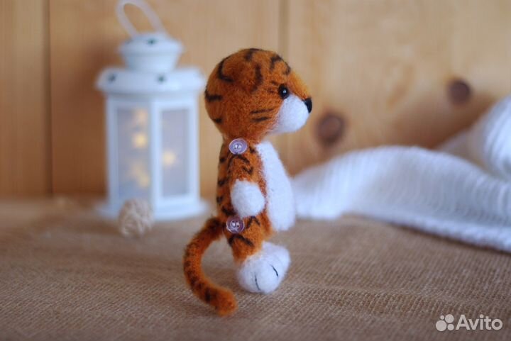 Вязаная игрушка Тигр