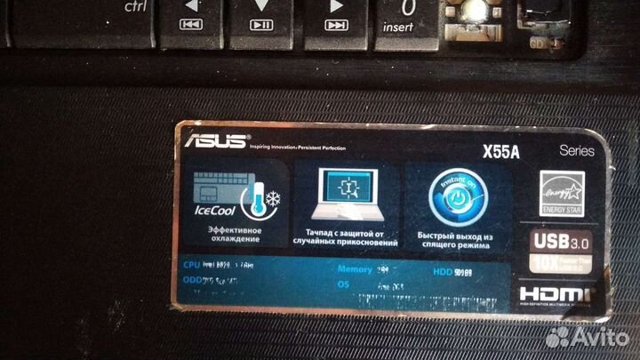 Ноутбук Asus x55a