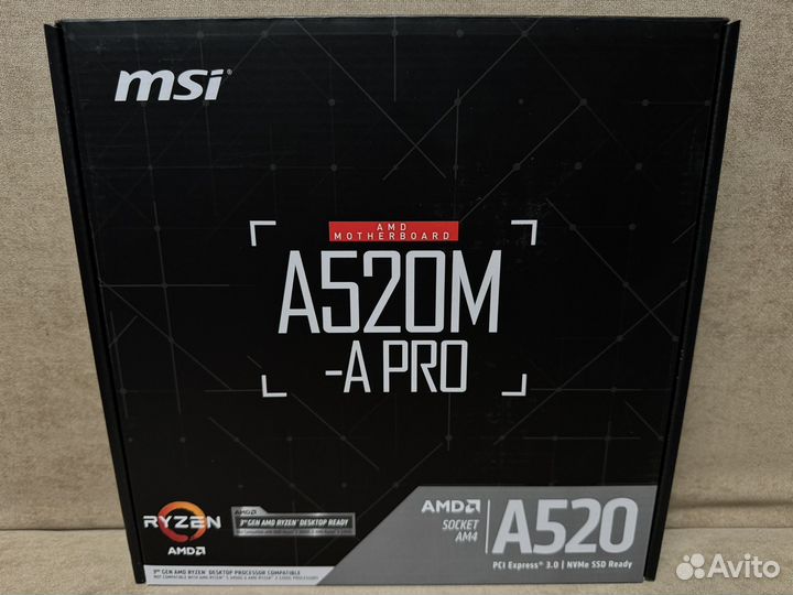 Новая MSI A520M-A Pro