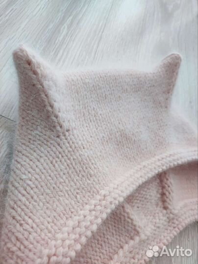 Коточепчик,шапка на весну,чепчик с ушками