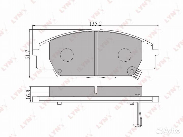 Колодки тормозные дисковые перед