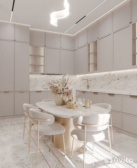 Красивый кухонный гарнитур