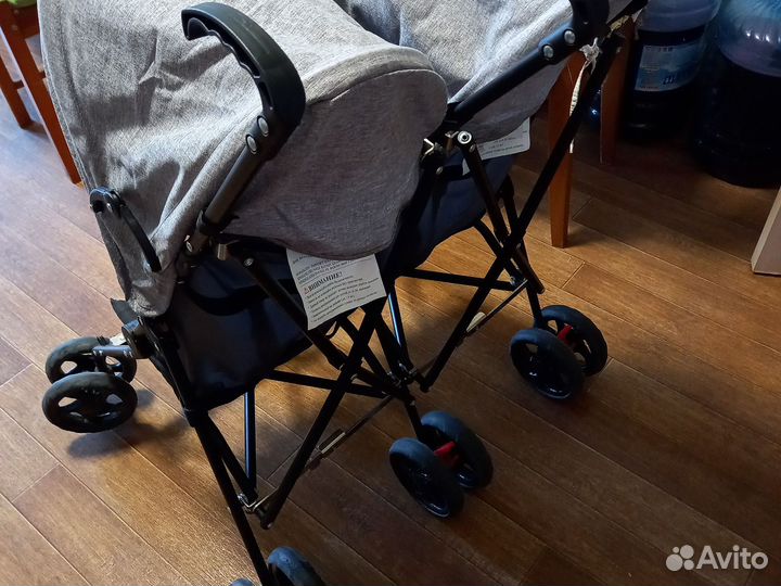 Прогулочная коляска трость для двойни