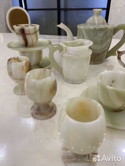 Сервиз чайный из оникса