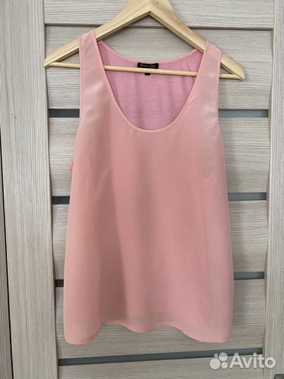 Топ из шелка Massimo Dutti 48