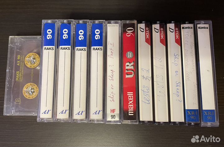 Аудиокассеты с записью разные лот 1