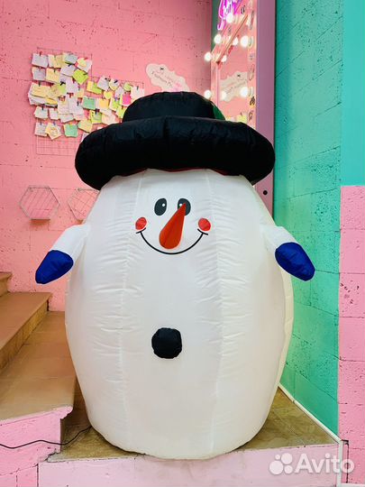 Надувная фигура Снеговик и Дед Мороз