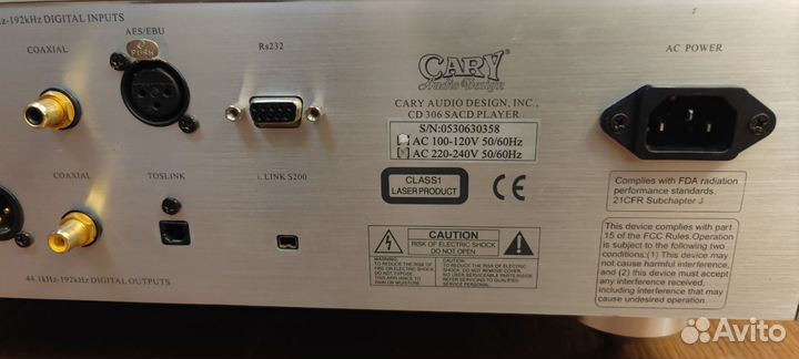 Cary CD 306 sacd super audio cd player
