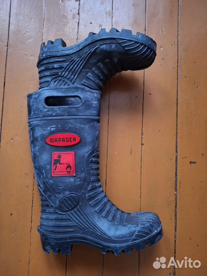 Туфли мужские 41. Сапоги пожарные 42