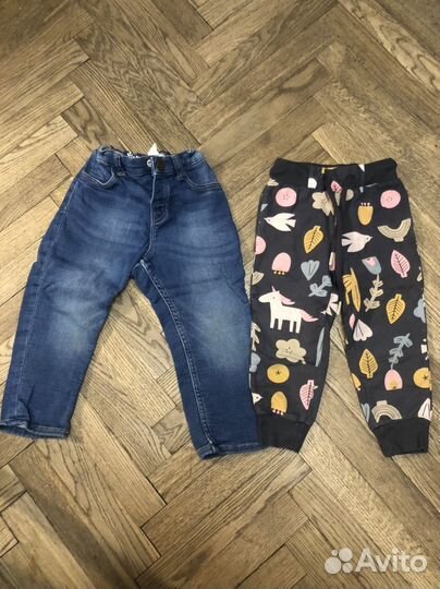 Большой пакет вещей для девочки 92