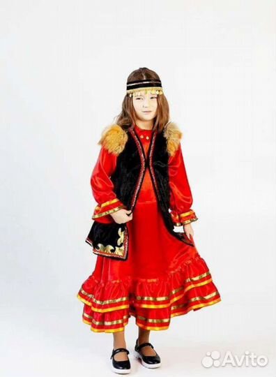 Башкирский национальный костюм для девочки 