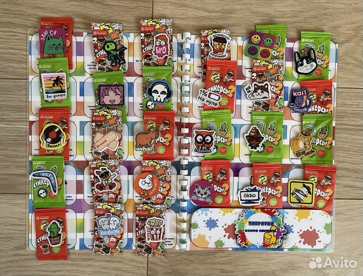 Стикерсы -2 запечатанная коллекция27 шт