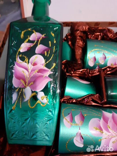 Набор: Графин, 6 стаканов, 6 стопок