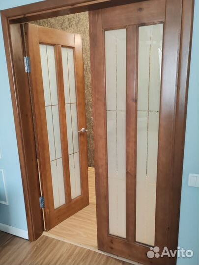 Межкомнатные двери бу 80 см деревянные